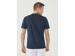 ORGANICATION Herren-Shirt Weiß/Dunkelblau/Creme/Hellblau/Grau