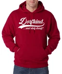 Youth Designz Kapuzenpullover Dorfkind Herren Hoodie Dunkelrot/Rot