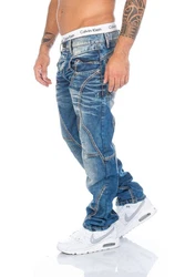 Cipo & Baxx Regular-fit Jeans Herren Hose Blau/Hellblau