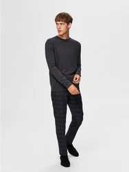 SELECTED HOMME Rundhalspullover Berg dunkelgrau (3860)