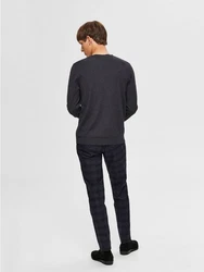 SELECTED HOMME Rundhalspullover Berg dunkelgrau (3860)