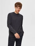 SELECTED HOMME Rundhalspullover Berg dunkelgrau (3860)