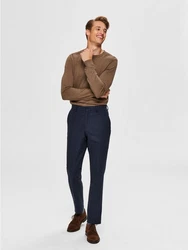 SELECTED HOMME Rundhalspullover Berg Braun (3860)