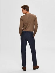 SELECTED HOMME Rundhalspullover Berg Braun (3860)