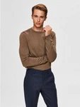 SELECTED HOMME Rundhalspullover Berg Braun (3860) SELECTED HOMME Rundhalspullover Berg Braun (3860)