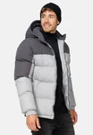 Indicode Winterjacke Danix Hellgrau/Grau