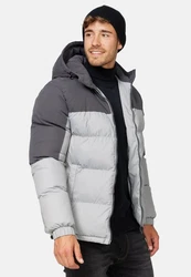 Indicode Winterjacke Danix Hellgrau/Grau