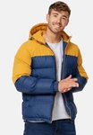 Indicode Winterjacke Danix Braun/Dunkelblau/Gelb