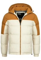 Indicode Winterjacke Danix Beige/Braun/Weiß/Creme