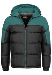 Indicode Winterjacke Danix Grün/Dunkelgrün