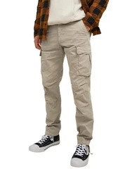 Jack & Jones Cargohose JPSTACE JJTUCKER Braun/Orange/Beige
