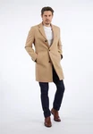 HECHTER PARIS Wollmantel Beige/Braun/Khaki