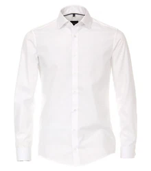 VENTI Businesshemd uni Weiß/Creme