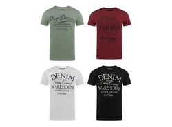 riverso Herren T-Shirt RIVLeon Regular Fit Kurzarm Print Tee Shirt 