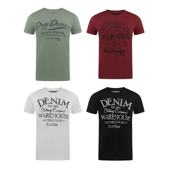 riverso Herren T-Shirt RIVLeon Regular Fit Kurzarm Print Tee Shirt 