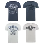 riverso Herren T-Shirt RIVLeon Regular Fit Kurzarm Print Tee Shirt 
