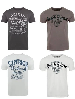 riverso Herren T-Shirt RIVLeon Regular Fit Kurzarm Print Tee Shirt Grau/Beige/Dunkelgrau riverso Herren T-Shirt RIVLeon Regular Fit Kurzarm Print Tee Shirt Grau/Beige/Dunkelgrau