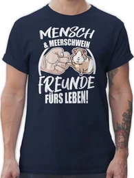 T-Shirt Mensch & Meerschwein Freunde frs Leben Tiere Zubehr