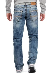 Cipo & Baxx Regular-fit Jeans Hose BA-CD148 Blau/Hellblau