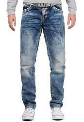 Cipo & Baxx Regular-fit Jeans Hose BA-CD148 Blau/Hellblau