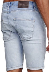 Reslad Jeansshorts Herren Kurze Hosen  Hellblau