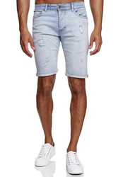 Reslad Jeansshorts Herren Kurze Hosen  Hellblau