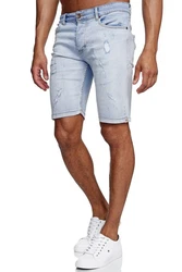 Reslad Jeansshorts Herren Kurze Hosen  Hellblau