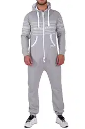 Jumpsuit Azteken Muster Herren Jumpsuit Overall FM117 Jogging Training Anzug