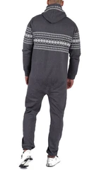 Finchman Jumpsuit Overall FM117 Hellgrau/Dunkelgrau/Grau