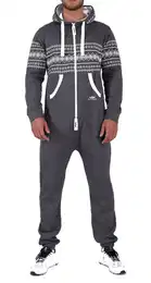 Jumpsuit Azteken Muster Herren Jumpsuit Overall FM117 Jogging Training Anzug