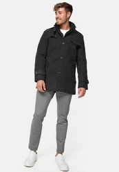 Indicode Herren Kurzmantel mit Stehkragen Brandon 
