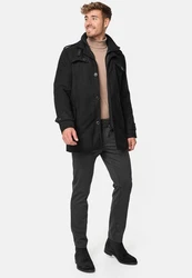 Indicode Herren Kurzmantel mit Stehkragen Brandon Black