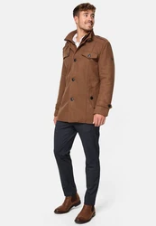 Indicode Herren Kurzmantel mit Stehkragen Brandon 