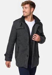 Indicode Herren Kurzmantel mit Stehkragen Brandon 