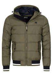 Indicode Herren Steppjacke Bacon Dunkelgrün/Khaki