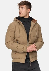 Indicode Herren Adeline Winterjacke Braun/Khaki/Beige