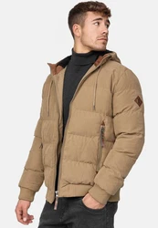 Indicode Herren Adeline Winterjacke Braun/Khaki/Beige