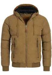 Indicode Herren Adeline Winterjacke Braun/Khaki/Beige