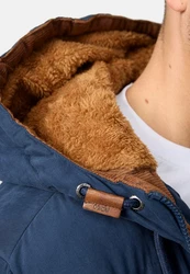 Indicode Herren Adeline Winterjacke Dunkelblau/Hellblau