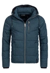 Indicode Winterjacke Circus mit Kapuze Dunkelblau/Hellblau/Blau