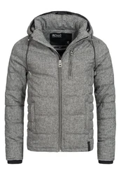 Indicode Winterjacke Circus mit Kapuze Grau/Dunkelgrau/Hellgrau