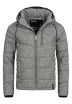 Indicode Winterjacke Circus mit Kapuze Grau/Dunkelgrau/Hellgrau