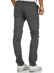 Amaci&Sons Herren Slim Fit Chino Hose Jeans 7100 Dunkelgrau