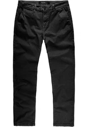 Amaci&Sons Herren Slim Fit Chino Hose Jeans 7100 Schwarz/Khaki