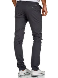 Amaci&Sons Herren Slim Fit Chino Hose Jeans 7100 Khaki/Dunkelgrau/Dunkelbraun