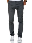 Amaci&Sons Herren Slim Fit Chino Hose Jeans 7100 Khaki/Dunkelgrau/Dunkelbraun