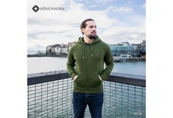 Hhenhorn Hoodie Katan Herren Hoodie Pullover Sweatshirt Kapuzenpullover Dunkelgrün/Khaki