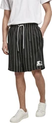 Starter Black Label Shorts Pinstripe Shorts (1-tlg) Schwarz/Creme