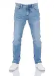 Riverso Herren Jeans Hose RIVChris Straight Fit Jeanshose Hellblau/Blau