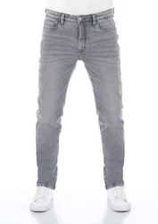 Riverso Herren Jeans Hose RIVChris Straight Fit Jeanshose Grau/Hellgrau